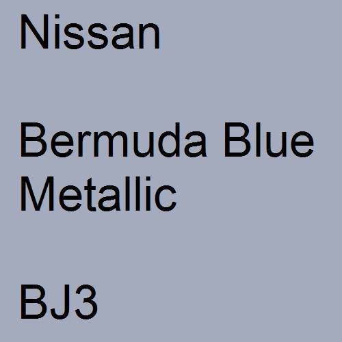 Nissan, Bermuda Blue Metallic, BJ3.